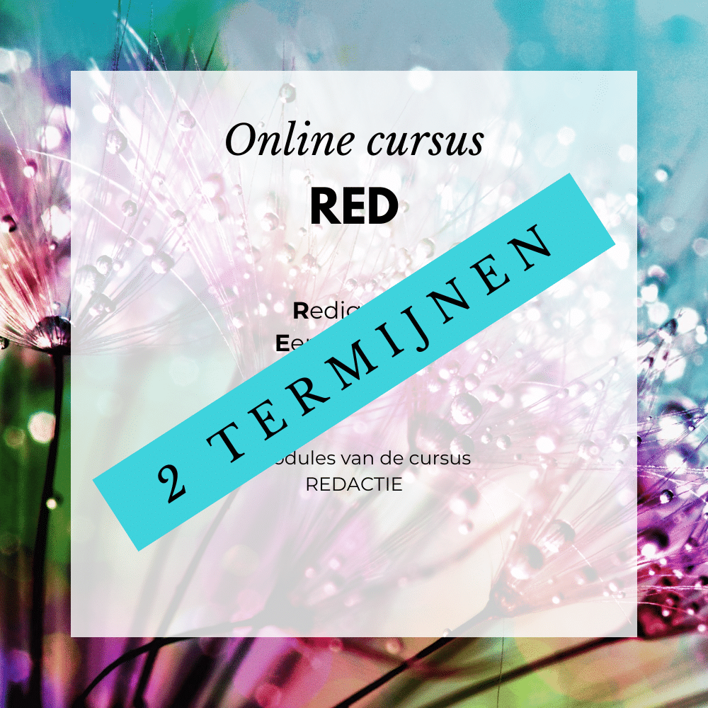 Cursus RED – 2 termijnen