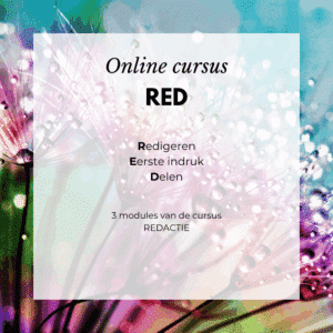 Online cursus 'RED' - 3 modules van cursus 'REDACTIE'