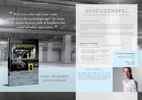 'Geheugenspel' in najaarsbrochure 2020